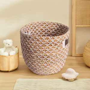 Cesta de lavandería moderna y ecológica para bebés con asas, perfecta para guardería, hecha en Vietnam - Product Image 3