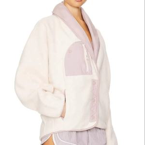 Nouveauté, vestes pour femmes, hiver, coupe-vent, vintage, décontractées, col rabattu, fermeture éclair, tissées, coton uni, respirantes, imprimées - Product Image 2