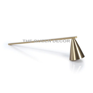 Éteignoir à bougie en aluminium doré au design tendance et attrayant, idéal pour le salon, l'hôtel, comme cadeau de Noël ou pour la décoration de la maison - Product Image 1