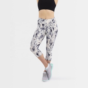 Leggings de yoga sublimés imprimés en tissu polyester léger pour femmes 2026 - Product Image 1