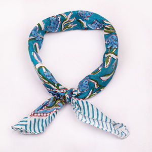 Pañuelo Bandana de Algodón Hecho a Mano con Estampado Multicolor, Estilo Lujoso, Ecológico, Transpirable, Elástico, Estilo Bohemio, para el Cuello, para las Cuatro Estaciones - Product Image 5
