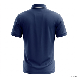 Polo pour homme 100% polyester respirant, séchage rapide, évacuation de l'humidité, tissu tricoté brodé, personnalisable OEM ODM, vente en gros - Product Image 2