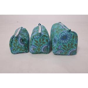 Bolsa de Maquillaje con Estampado Floral de Algodón, Bolsa de Cosméticos Floral, Organizador de Maquillaje con Cierre, Regalo para Mujer - Product Image 2