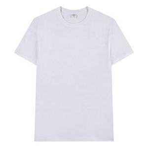 Camiseta Deportiva de Manga Corta para Hombre, Cuello Redondo, 100% Algodón, 220g, Tejido Transpirable, Corte Regular, Color Sólido, Venta al Por Mayor 2026 - Product Image 5