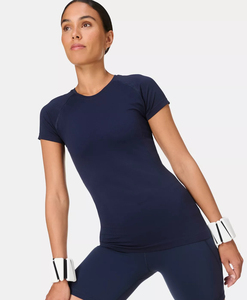 T-shirts en coton personnalisés et confortables pour femmes, vente en gros, t-shirts décontractés d'été à manches courtes, basiques et surdimensionnés pour femmes - Product Image 2