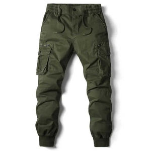 Pantalones Cargo Casuales para Hombre, de Algodón, con Cierre, Lavados, Acampanados, Precio al por Mayor, OEM, Transpirables, Precio Económico - Product Image 5
