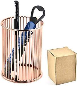 Metal Wire Pen Pencil <b>Holder</b> Stylish Desk Organizer Multipurpose Cup for Office Supplies <b>Makeup</b> Brushes - Product Image 2