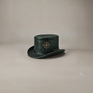 OEM Custom Logo Genuine Full Grain Leather Top <b>Hat</b> Men Women Vintage <b>Steampunk</b> Wholesale Bucket <b>Hats</b> - Product Image 5