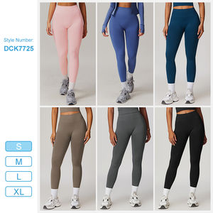 Pantalones Deportivos de Cintura Elástica para Mujer, con Bolsillos, Control de Abdomen, Elásticos en 4 Direcciones, Leggings de Yoga Sin Costuras, Precio al por Mayor - Product Image 4