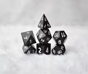 Juego de Dados de Cuerno Auténtico para DnD y Juegos de Mesa, Artesanía Natural - Product Image 3