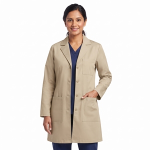Uniforme Médico de Manga Larga con Cuello en V para Mujer, Uniforme de Trabajo Médico de Una Sola Pieza, Conjunto de Enfermería para Hospital - Product Image 1