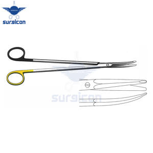 Ciseaux Gorney 17 cm (6-3/4 pouces) à pointes courbes et plates, lame simple dentelée Super Cut TC, ciseaux chirurgicaux médicaux pour une coupe de précision - Product Image 4