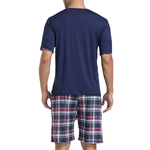 Ensemble T-shirt et short décontracté pour homme, dernière collection, design personnalisé, couleur unie, manches courtes, polyester/spandex écologique - Product Image 2