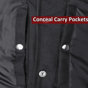 Chaleco de Motocicleta Personalizado OEM Ecológico para Hombre, Talla Grande, de Poliéster/Algodón, Transpirable, Cortavientos, con Parches, para Portar Armas Ocultas - Product Image 4