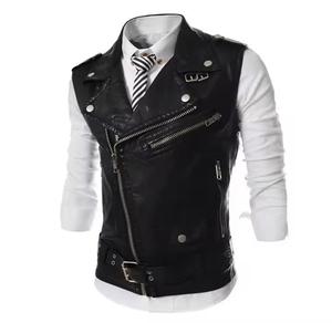 Veste en cuir personnalisée de haute qualité pour cyclistes, style streetwear pour hommes, veste en cuir personnalisée très vendue - Product Image 2