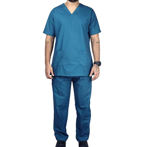 Tenues d'hôpital confortables unisexes, conçues exclusivement, blouses d'infirmière extensibles, vêtements de travail pour médecins, en denim tricoté respirant - Product Image 4