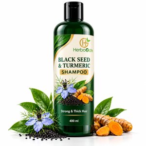 Premium Natural <b>Black</b> Seed & Turmeric <b>Shampoo</b> Herbal Hair Care Formula Gentle Cleansing Soft Texture Daily Hair Wash OEM - Product Image 6