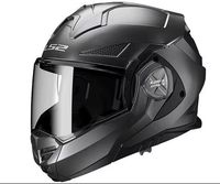 DISPONIBLE DÉS ORGANISATION : Casque modulaire Advant X noir intégral pour moto avec visière transparente et ventilation