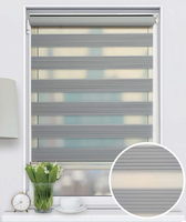 Store à double rouleau motorisé Sheer Double Layer Zebra Roller Shades