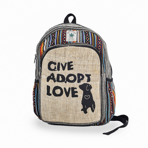 <b>Hemp</b> Cotton Traditional Eco-Friendly Handmade Promotional <b>Backpack</b> From Nepal - Product Image 1