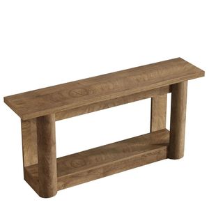 Consolle da Ingresso Stile Rustico con Funzioni di Archiviazione, Tavolo da Divano e Scrivania Principale - Product Image 5
