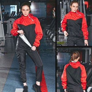 Ropa de entrenamiento transpirable, traje de sauna para hombres y mujeres, para pérdida de peso, sudoración, gimnasio, correr, ejercicio. - Product Image 5