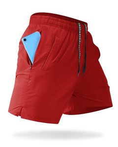 Shorts de sport personnalisés pour hommes, en toile, pour la course et la plage, doux, respirants, tendance, décontractés, avec cordon de serrage, mi-longs - Product Image 3