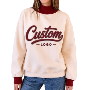 Sudadera con capucha para mujer con estampado 3D personalizado OEM, estilo moderno, corte holgado, cuello acanalado, fabricante, disponible con DTG y bordado. - Product Image 1