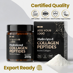 Suplemento dietético de calidad superior inodoro e insípido 100% polvo de colágeno de resplandor de piel pura para compra a granel - Product Image 6