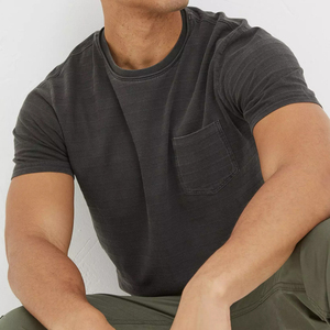 Mens Tshirts t <b>Shirt</b> 100% Cotton Organic Cotton t <b>Shirt</b> for Men Short Sleeve Natural <b>Shirt</b> Unisex Premium T-<b>shirt</b> With <b>Pocket</b> - Product Image 5