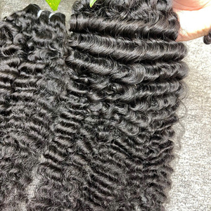 Cheveux bouclés birmans naturels ondulés Hairvietnam – Qualité supérieure, ondulations profondes, super ondulations, lisses naturels, blonds - Product Image 4