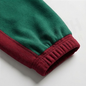 Chándal Unisex con Bloques de Color, Manga Larga, Cierre de Cremallera, Estilo Deportivo, para Otoño, Verde y Rojo, Poliéster y Algodón, Corte Regular - Product Image 6
