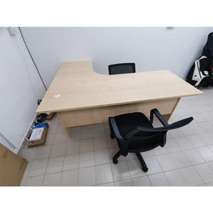 Modern Minimalist Design L-Shaped Chipboard Melamine Laminate <b>Office</b> Desk Durable Commercial Multipurpose Workstation for - Product Image 3