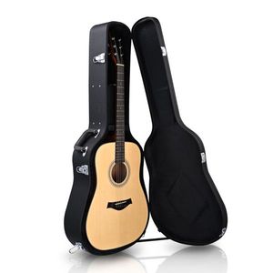Estuche Rígido para Guitarra Acústica de Madera Contrachapada, Estuche Rígido para Guitarra con Revestimiento de Cuero PU para Protección de Instrumentos Musicales (Sin Envío el Día del Fin de Semana) - Product Image 2