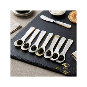 VietChoice Mother Pearl <b>Spoon</b> Long Handle Eco-Friendly Handmade Khaya Wood Handle Traditional Chinese Design Durable Shell <b>Spoon</b> - Product Image 4
