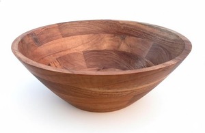Bol en bois massif de haute qualité, design artisanal écologique, idéal pour les salades de fruits, les soupes et les collations - Product Image 6