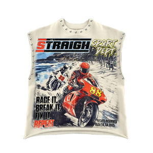 Créez votre propre logo imprimé sur des t-shirts pour hommes surdimensionnés, 100% coton, coupe classique, décontractés, tissu tricoté écologique - Product Image 5