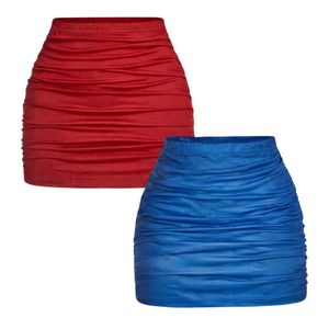กระโปรงกีฬาผู้หญิงแบบมีโลโก้ใหม่ ระบายอากาศได้ดี แห้งเร็ว กันลื่น ขายส่ง กระโปรงมิดิสำหรับวิ่งและเล่นกีฬา - Product Image 1