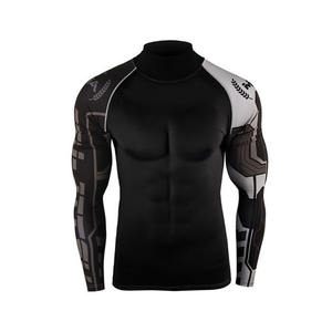 Camiseta Deportiva de Manga Larga para Hombre, Diseño 3D de Superhéroe, Secado Rápido, Transpirable, Spandex/Poliéster, para Gimnasio, Fitness, Entrenamiento, Running - Product Image 3