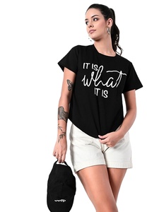 เสื้อยืด2025สีขาวสีดำว่างเปล่าสำหรับผู้หญิงเสื้อยืดกราฟิกสำหรับผู้หญิงเสื้อยืดสีดำขนาดใหญ่พิเศษพิมพ์โลโก้ตามสั่ง - Product Image 4