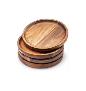 20pcs Multiple Sizes Available Luxury Handmade Japanese Solid Wood Durable Polished Classic Style Serving Plate <b>Dinnerware</b> for - Product Image 1