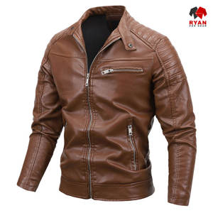 Chaqueta de Cuero Personalizada Ryan Pro Gear para Hombre, Tejido Cómodo y Transpirable con Logotipo Personalizado, Corte Regular - Product Image 5