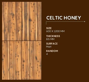 Carreaux de sol en planches d'aspect bois et céramique au design élégant 600x1200mm Carreau de porcelaine en bois poli imperméable et émaillé pour la maison - Product Image 1