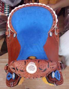 100% cuir de vache cuir Western selle cheval Tack baril Trail selles plaisir Trail cheval cuir selle en vrac - Product Image 5