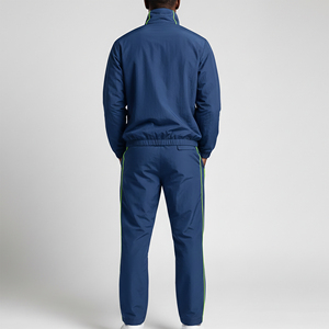 Ensemble de survêtement coupe-vent style hip-hop 100 % nylon sur mesure pour homme, coupe ample oversize avec passepoil intégral, tenue décontractée - Product Image 3