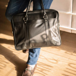 Executive Full Grain Leather Laptop <b>Briefcase</b> for Men Premium Genuine Leather Business Office Bag with Front Pocket for Work - Product Image 6