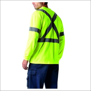 Camisetas de Seguridad Reflectantes para Construcción, Unisex, Alta Visibilidad, Ropa de Trabajo, Camiseta Deportiva de Manga Larga, Personalizada, de Algodón, con Transferencia Térmica - Product Image 5