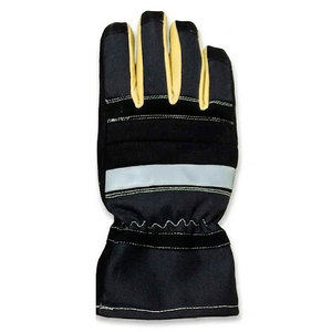 Guantes de Rescate de Cuero Ignífugos y Aislantes del Calor, Diseño Portátil, Flexible y Transpirable, con Esquinas Reforzadas, para Bomberos y Extricación - Product Image 2