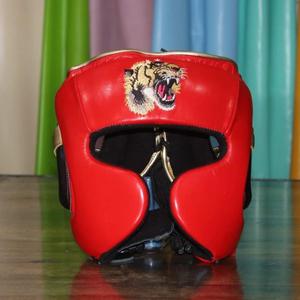 Top qualité sur mesure gagnant tête garde en cuir véritable combat équipement d'entraînement boxe tête équipement visage protecteur casque - Product Image 3