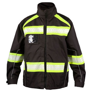 Chaqueta de Seguridad de Alta Visibilidad Clase 3, Impermeable, Reflectante, Naranja, Amarilla, Negra, Ropa de Trabajo, Logotipo Personalizado, Luz LED Intermitente - Product Image 4